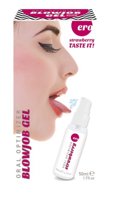 Увлажняющий гель для орального секса с ароматом клубники - 50 мл. - Ero - купить с доставкой в Рязани