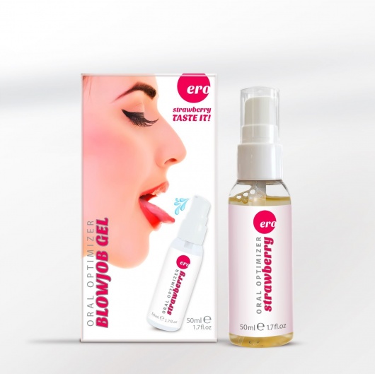 Увлажняющий гель для орального секса с ароматом клубники - 50 мл. - Ero - купить с доставкой в Рязани