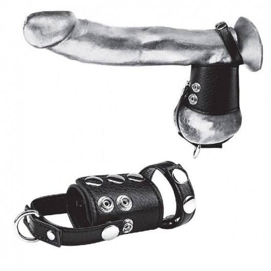 Кольцо на член и мошонку Cock Ring With 2  Ball Stretcher And Optional Weight Ring - BlueLine - в Рязани купить с доставкой