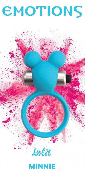 Голубое эрекционное виброколечко Emotions Minnie Breeze - Lola Games - в Рязани купить с доставкой