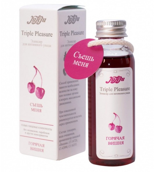 Эликсир Triple Pleasure  Горячая вишня  - 65 гр. - JULEJU - купить с доставкой в Рязани