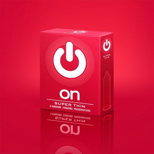 Супертонкие презервативы ON) Super Thin - 3 шт. - ON) - купить с доставкой в Рязани