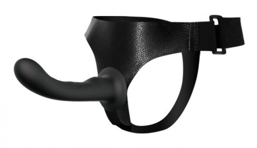 Страпон с изогнутой головкой Ultra Harness Curvy Dildo - 15,8 см. - Baile - купить с доставкой в Рязани