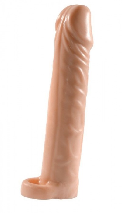 Телесная насадка-удлинитель Extension sleeve с подхватом - 17 см. - Sitabella - в Рязани купить с доставкой