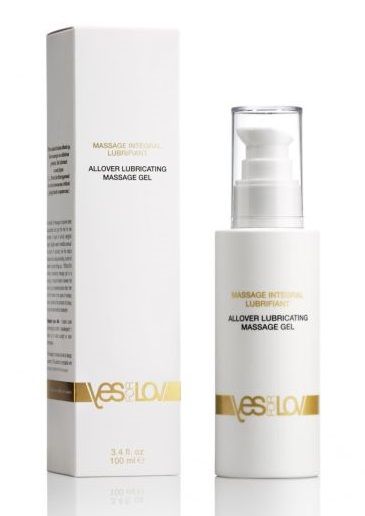 Массажный гель-смазка на силиконовой основе Allover Massage Gel - 100 мл. - YESforLOV - купить с доставкой в Рязани