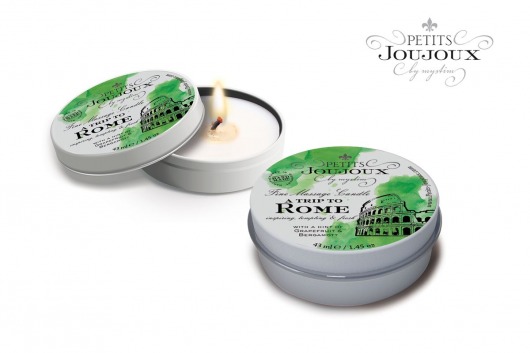 Массажная свеча Petits Joujoux Rome с ароматом грейпфрута и бергамота - 33 гр. - MyStim - купить с доставкой в Рязани