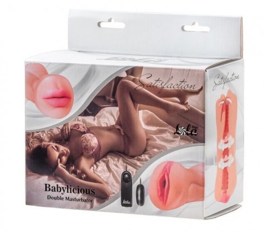 Двусторонний мастурбатор с вибропулей Satisfaction Babylicious - Lola Games - в Рязани купить с доставкой