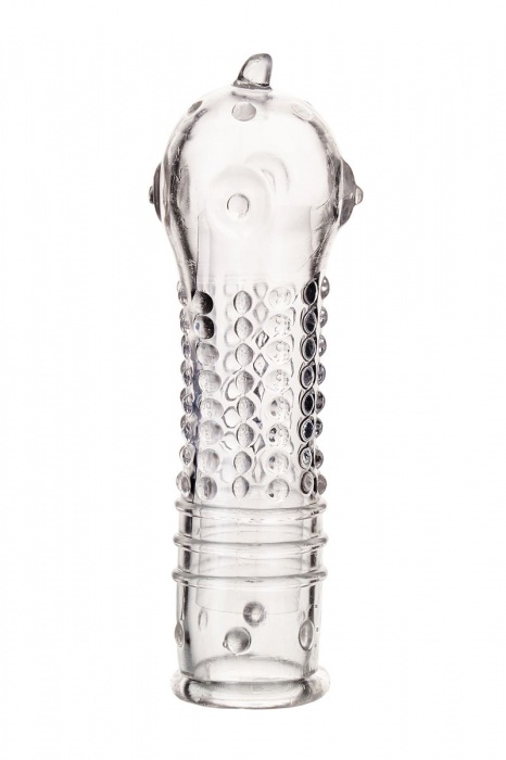 Прозрачная закрытая насадка на пенис TOYFA A-Toys - 14,7 см. - A-toys - в Рязани купить с доставкой