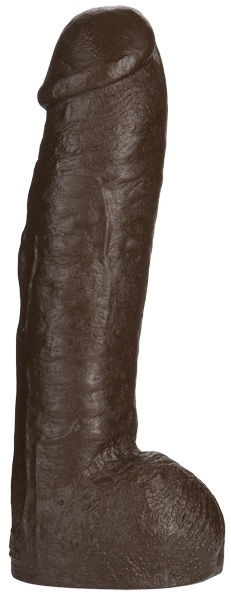 Большая насадка для трусиков Vac-U-Lock Realistic Hung - 31,7 см. - Doc Johnson - купить с доставкой в Рязани