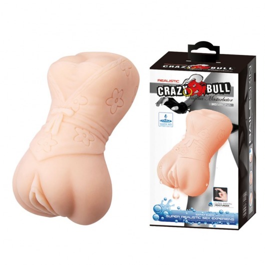 Мастурбатор-вагина с эффектом смазки в виде женской фигурки - Baile - в Рязани купить с доставкой