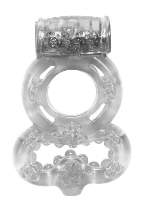 Прозрачное эрекционное кольцо Rings Treadle с подхватом - Lola Games - в Рязани купить с доставкой