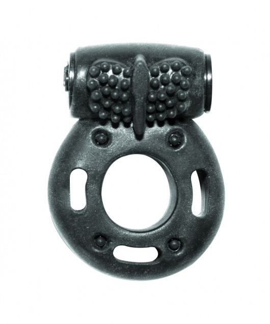 Черное эрекционное кольцо с вибрацией Rings Axle-pin - Lola Games - в Рязани купить с доставкой