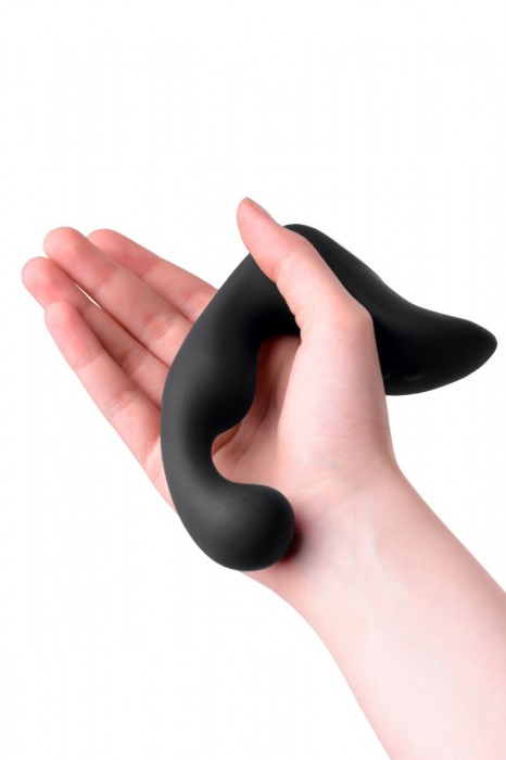 Чёрный изогнутый вибростимулятор простаты Erotist - Erotist Adult Toys - в Рязани купить с доставкой