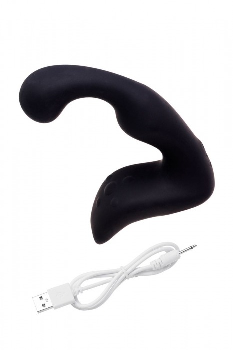 Чёрный изогнутый вибростимулятор простаты Erotist - Erotist Adult Toys - в Рязани купить с доставкой
