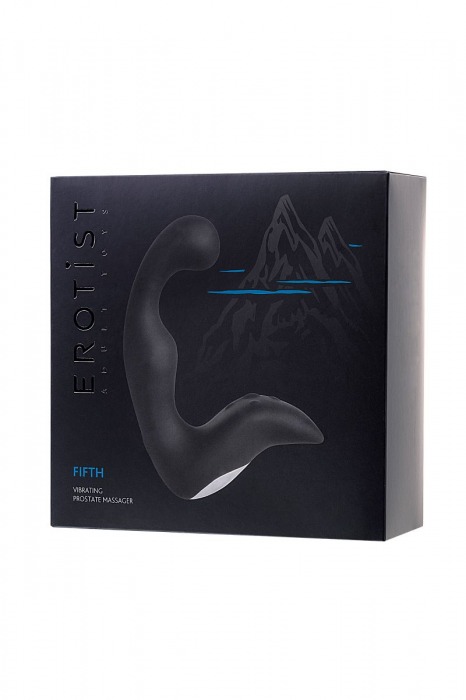 Чёрный изогнутый вибростимулятор простаты Erotist - Erotist Adult Toys - в Рязани купить с доставкой