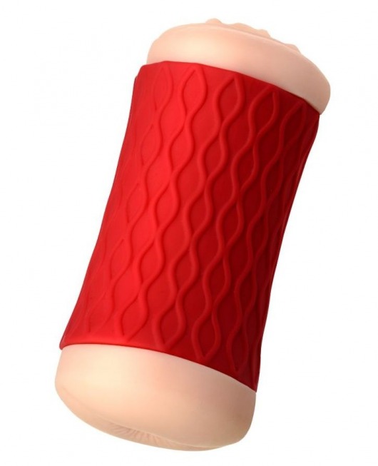 Двухсторонний мастурбатор JOS  NADIN в красном цилиндре - JOS - в Рязани купить с доставкой