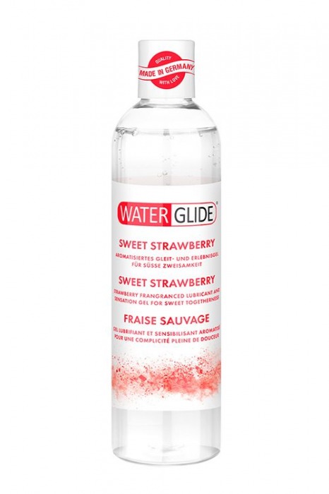 Лубрикант на водной основе с ароматом клубники SWEET STRAWBERRY - 300 мл. - Waterglide - купить с доставкой в Рязани
