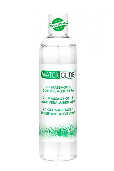 Гель-смазка 2-в-1 MASSAGE   LUBRICANT ALOE VERA - 300 мл. - Waterglide - купить с доставкой в Рязани
