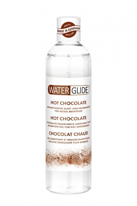 Лубрикант на водной основе с ароматом шоколада HOT CHOCOLATE - 300 мл. - Waterglide - купить с доставкой в Рязани