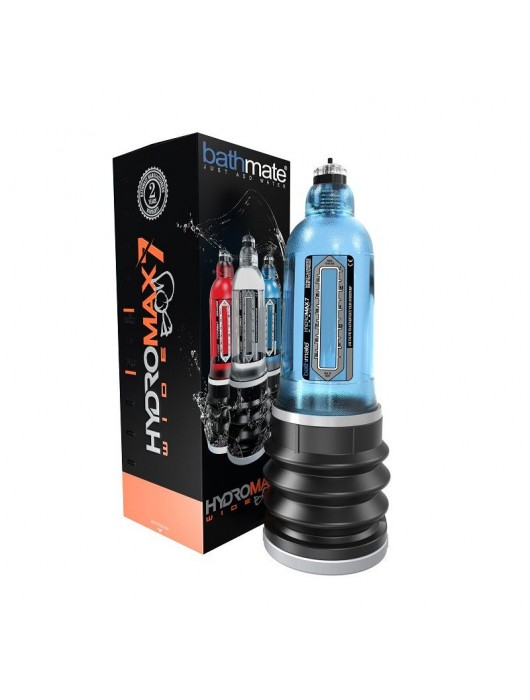 Синяя гидропомпа HydroMAX7 Wide Boy - Bathmate - в Рязани купить с доставкой