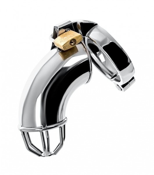 Серебристый мужской пояс верности TOYFA Metal - ToyFa - купить с доставкой в Рязани