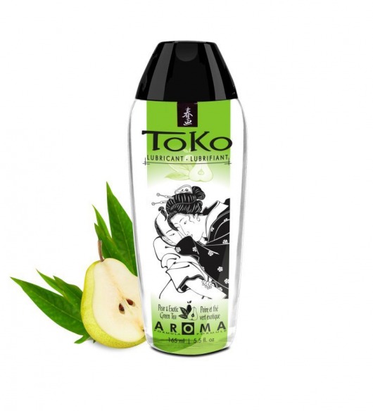 Интимный гель TOKO Pear   Exotic Green Tea с ароматом груши и зеленого чая - 165 мл. - Shunga - купить с доставкой в Рязани