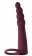 Бордовая вибронасадка для двойного проникновения Bramble - 16,5 см. - Lola Games - купить с доставкой в Рязани