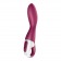 Малиновый вибромассажер для стимуляции G-точки Heated Thrill - 20,6 см. - Satisfyer купить в Рязани с доставкой в Orgasmix.ru Малиновый вибромассажер для стимуляции G-точки Heated Thrill - 20,6 см. - Satisfyer