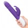 Фиолетовый пульсирующий вибромассажер G-Spot Thrusting Rabbit - 24 см. - Rabbit Essentials