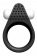 Чёрное эрекционное кольцо LIT-UP SILICONE STIMU RING 1 BLACK - Dream Toys - в Рязани купить с доставкой Чёрное эрекционное кольцо LIT-UP SILICONE STIMU RING 1 BLACK - Dream Toys - в Рязани купить с доставкой