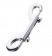 Серебристый двухсторонний карабин TOYFA Metal - ToyFa - купить с доставкой в Рязани
